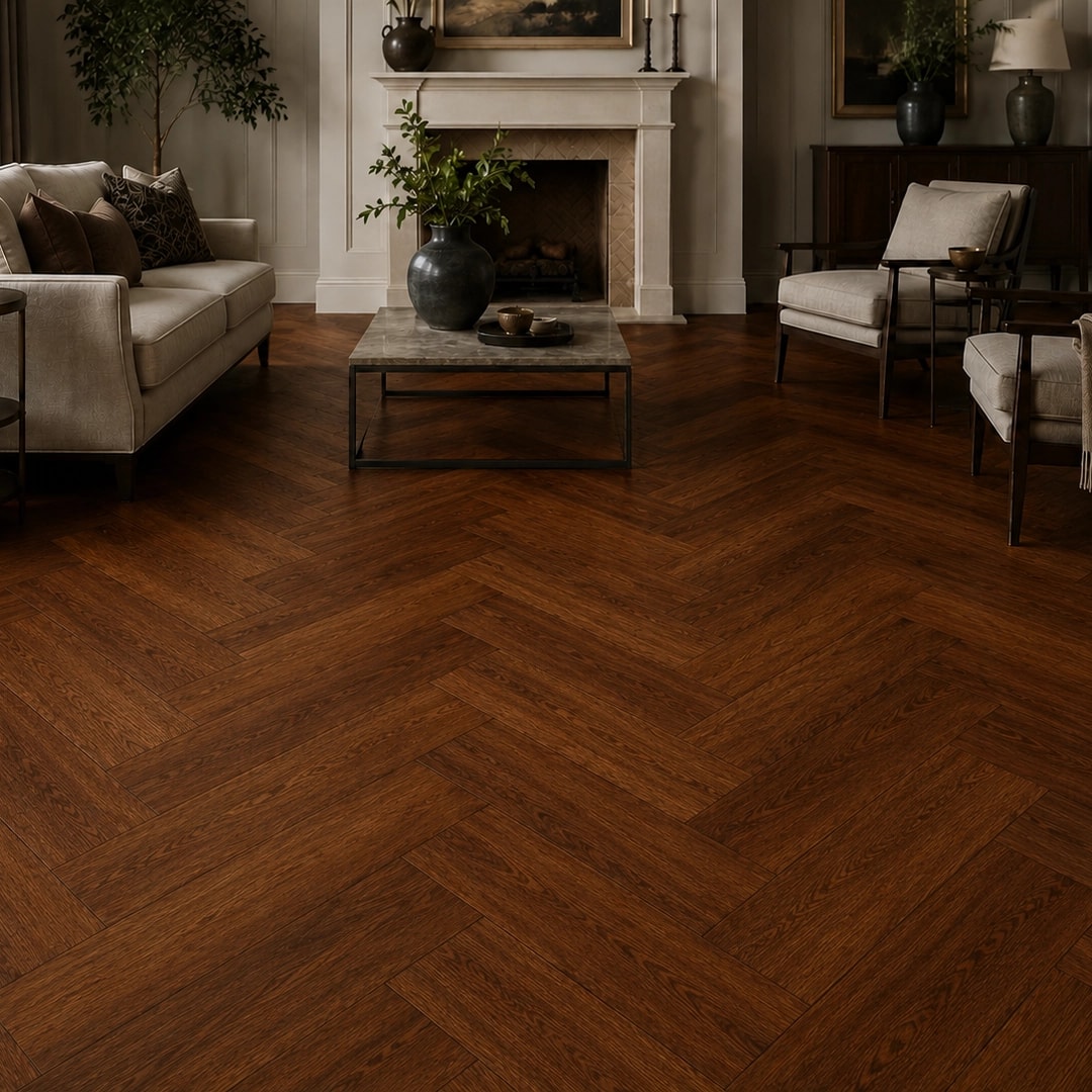 Polar SPC Herringbone - American Walnut